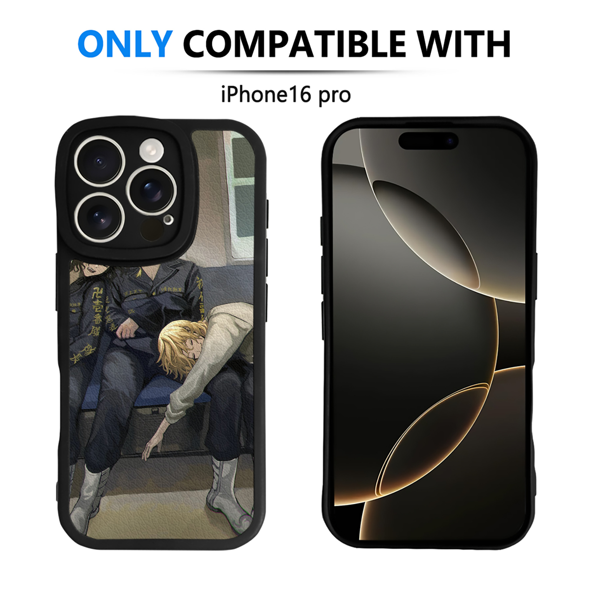 （画像用） 東京リベンジャーズ Tokyo Revengers 【iPhone 16シリーズ対応】シリコンスマホケース（レザー調） 材質：シリコン